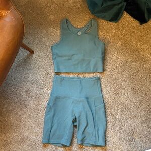 Women's Blue Bike Shorts